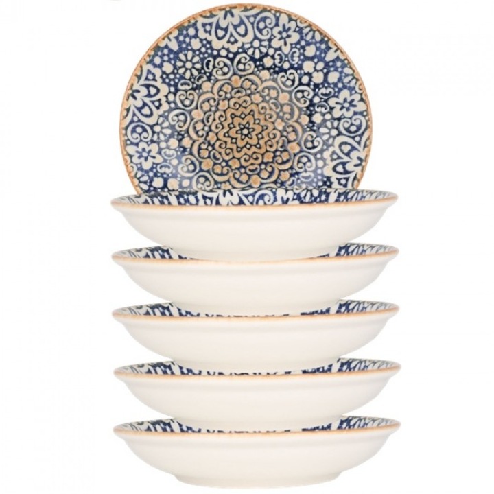 Bonna Alhambra 6 db-os mélytányér készlet, Porcelán, 20 cm, 500ml, leveshez