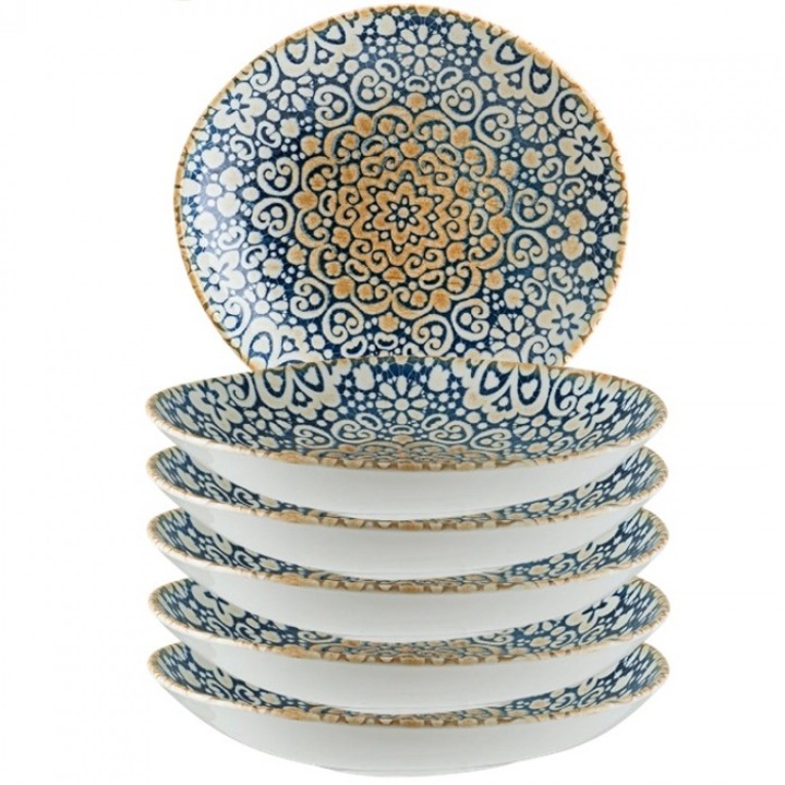 Bonna Alhambra 6 darabos porcelán mélytányér készlet, 26cm, 790ml