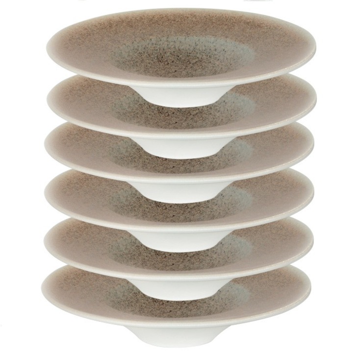 Bonna Luca Salmon Mély porcelán tányér tésztához, porcelán, 6 darab 28cm, 400ml