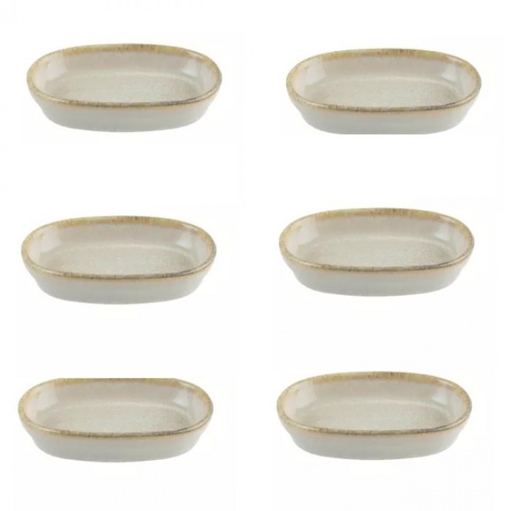 Bonna Sand 6 darabos porcelán tányér készlet, 10cm