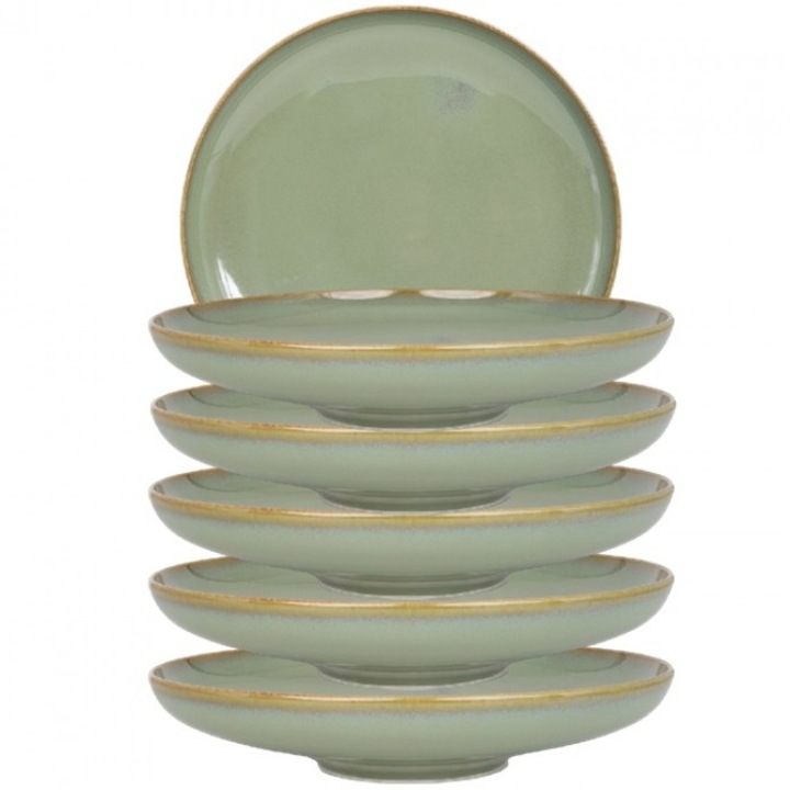 Bonna Sage 6 darabos porcelán mélytányér készlet, 28cm, 1600ml