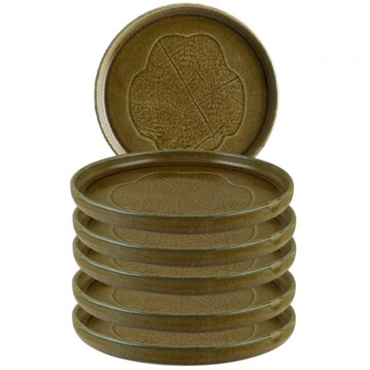 Bonna Terra Prints 6 darabos porcelán tányér készlet, 21cm