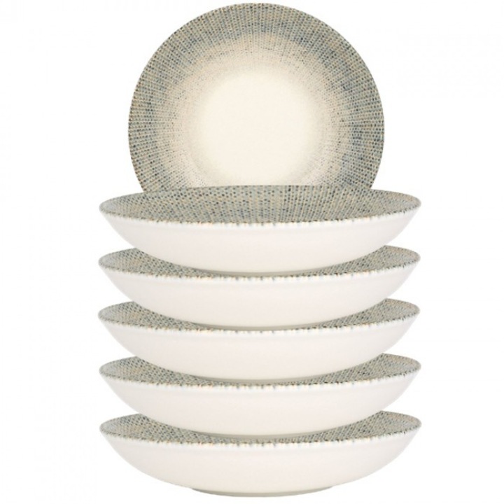 Bonna Sway 6 darabos porcelán mélytányér készlet, 25cm, 1300ml