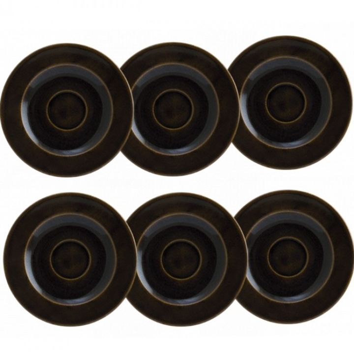 Bonna Sphire Soil Tányérkészlet, 12 cm, 6 darabos, porcelán