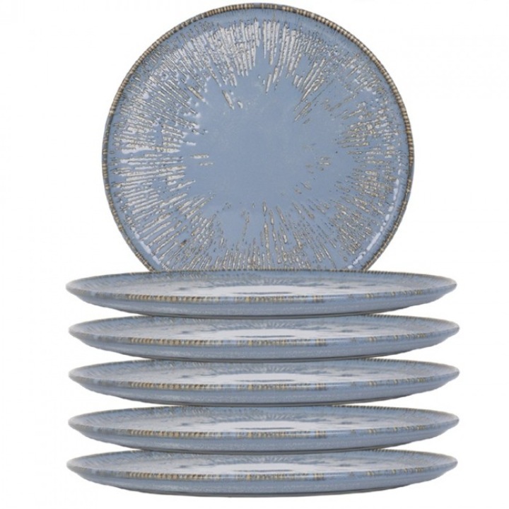 Bonna Snell Sky 6 darabos porcelán pizzatányér készlet, 32 cm