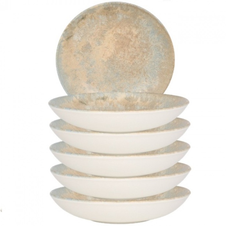 Bonna Luz 6 darabos porcelán mélytányér készlet, 23cm, 1000ml