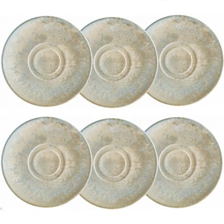 Bonna Luz Tányérkészlet, 19cm, 6 darabos, porcelán