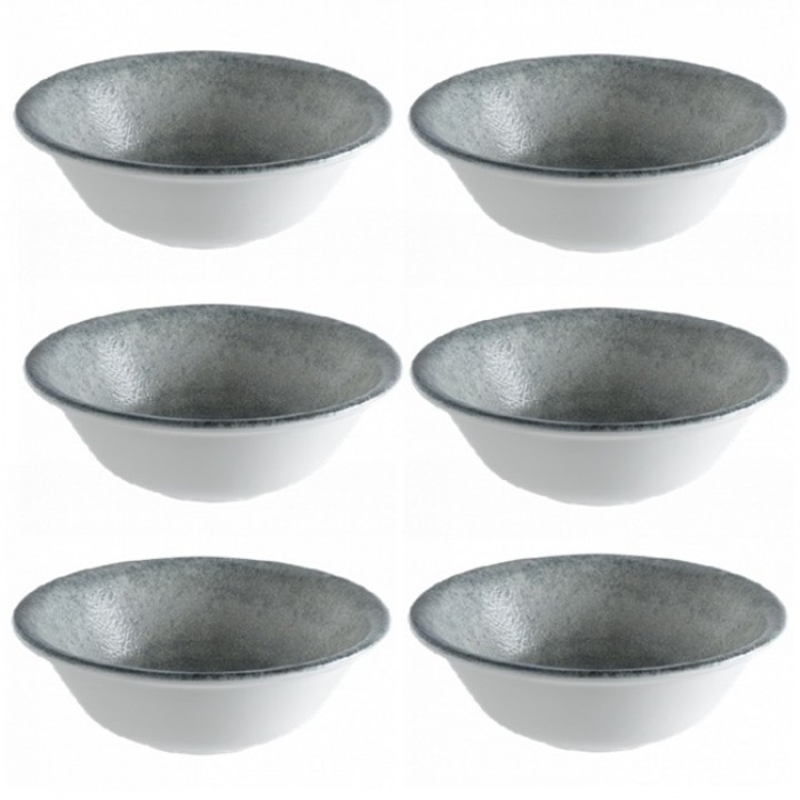 Bonna Omnia 6 darabos porcelán mélytányér készlet, 15cm 330ml