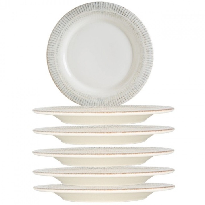 BONNA GALATA 6 darabos porcelán tányér készlet, 18cm