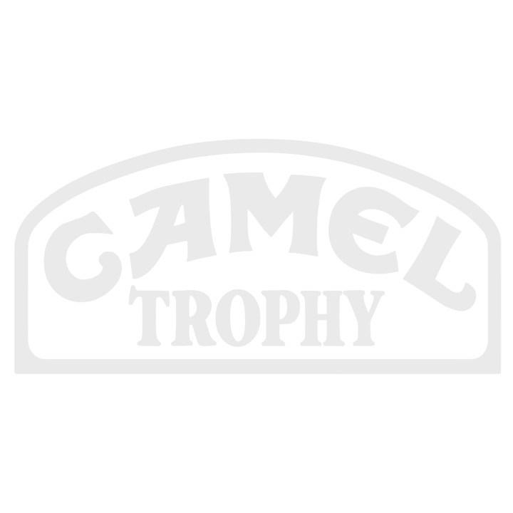 Sticker auto decorativ, Camel Trophy, 60cm, alb