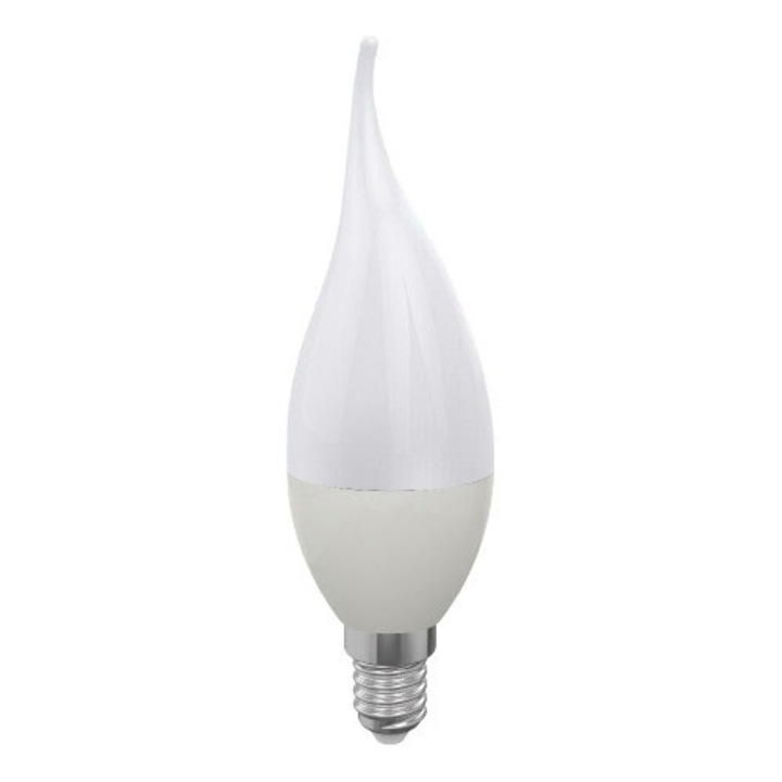 Лампа LED Свещ 8W 600Lm E14 6500K, Klaus KE49216 (10/100)