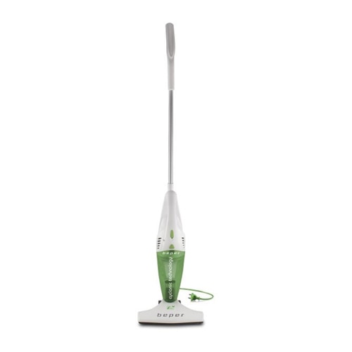 Aspirator vertical 2in1 BEPER BP50451, 1500 W, Recipient detasabil, Sistem de filtrare in trei etape Alb/Verde