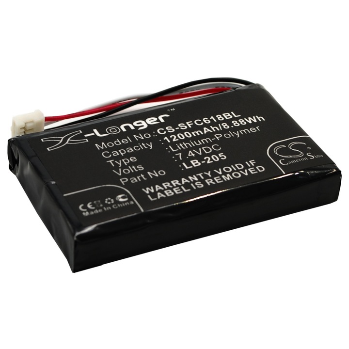 Baterie TECHTEK CS-SFC618BL Li-Polymer 1200mAh