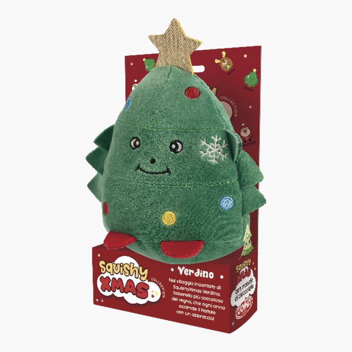 Decoratiune de plus cu ciocolata, diverse personaje, Squishy Xmas Dolfin 50g