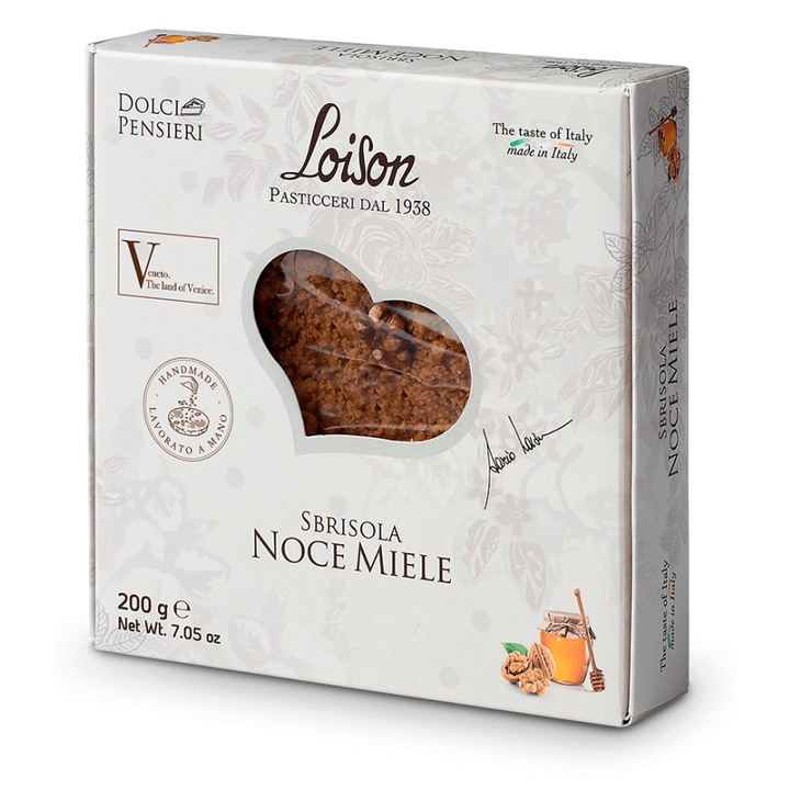 Prajitura Loison Sbrisola cu Miere si Nuci 200g