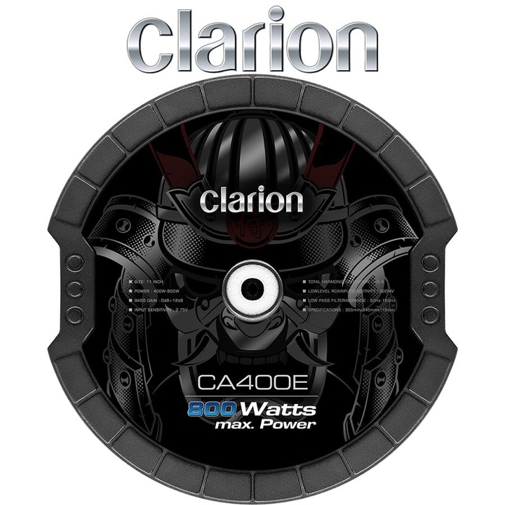 Subwoofer Auto Activ Clarion CA400E, 280mm, 400W RMS, 4Ω
