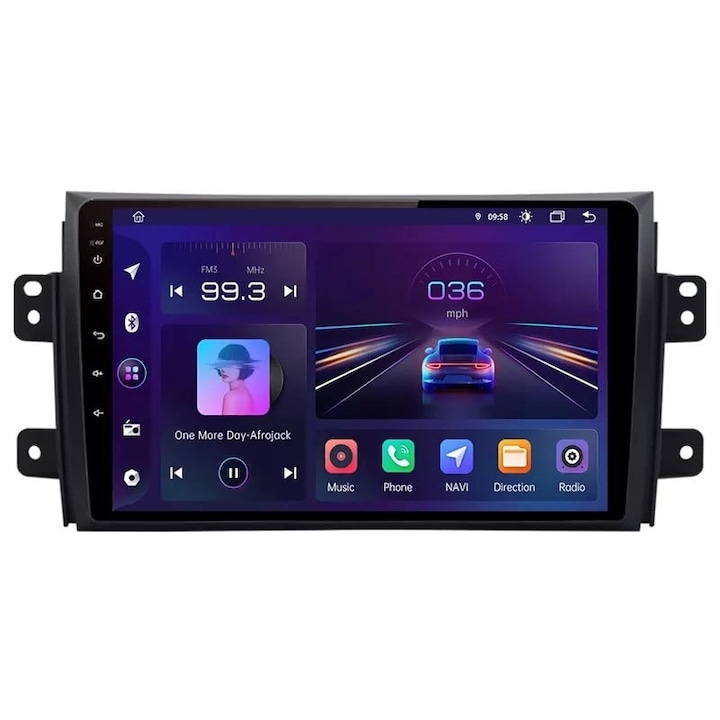 Navigáció Suzuki SX4 Fiat Sedici 2006-2014 9 hüvelykes 2 GB 64 GB 4 magos