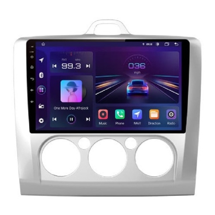 Navigáció Ford Focus 2 2004-2011 9 hüvelykes 2GB 64GB 4 magos