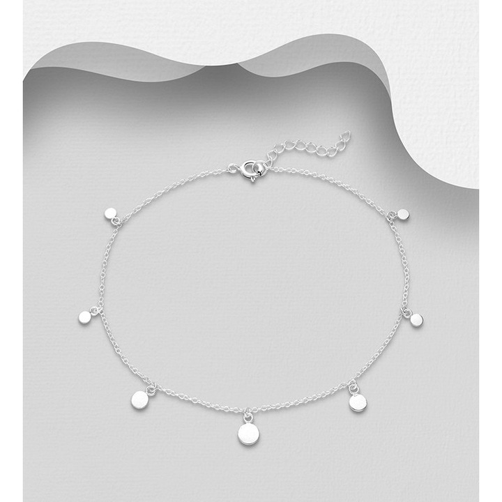 Bratara argint glezna cu cerculete