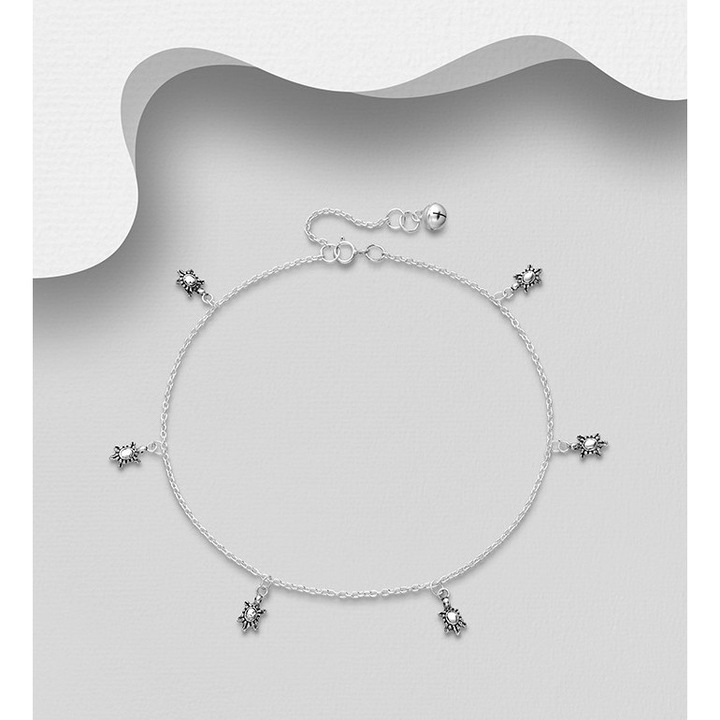 Bratara argint glezna cu broaste testoase