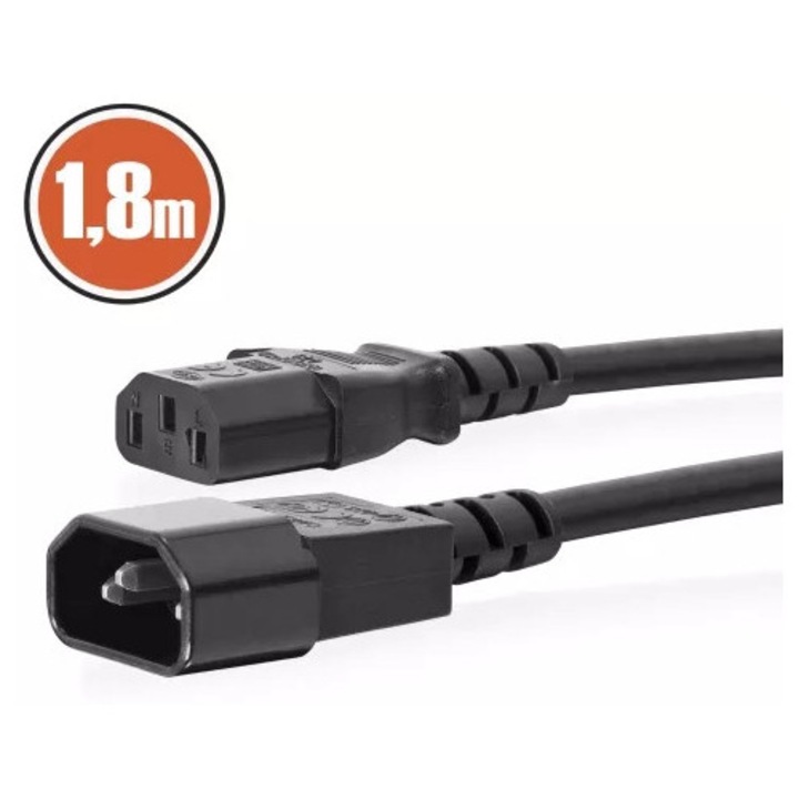 Cablu prelungitor alimentare monitor sau prelungire 1.8m