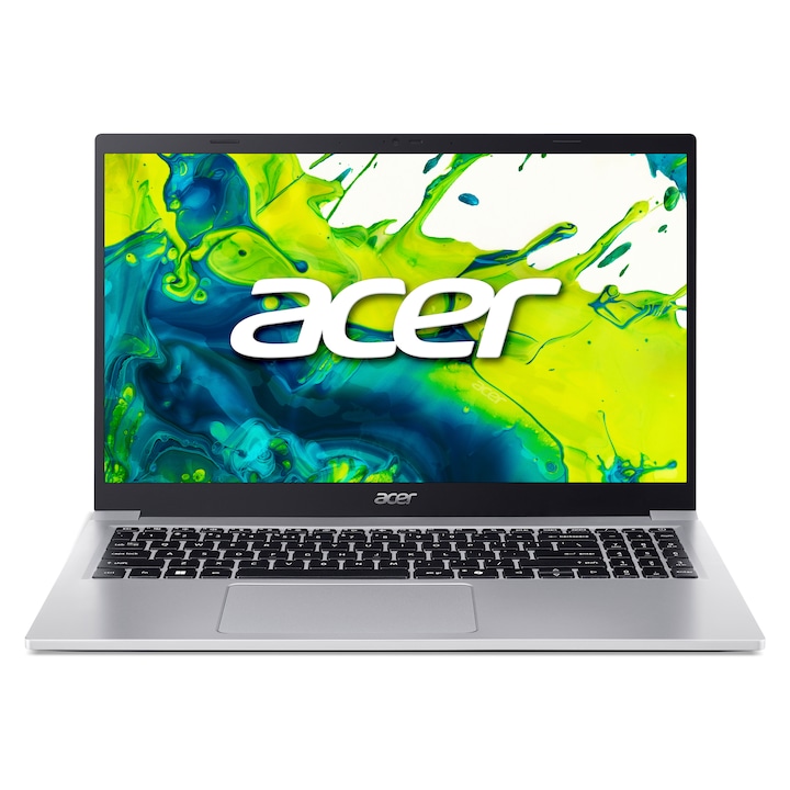 Laptop Acer Aspire 15 AL15-33P-359M, NX.D62EX.004, 15.6", Intel Core 3 N355 (8-core), Grafică integrată Intel, 16GB 4600MHz (1x16GB) DDR5, Titanium