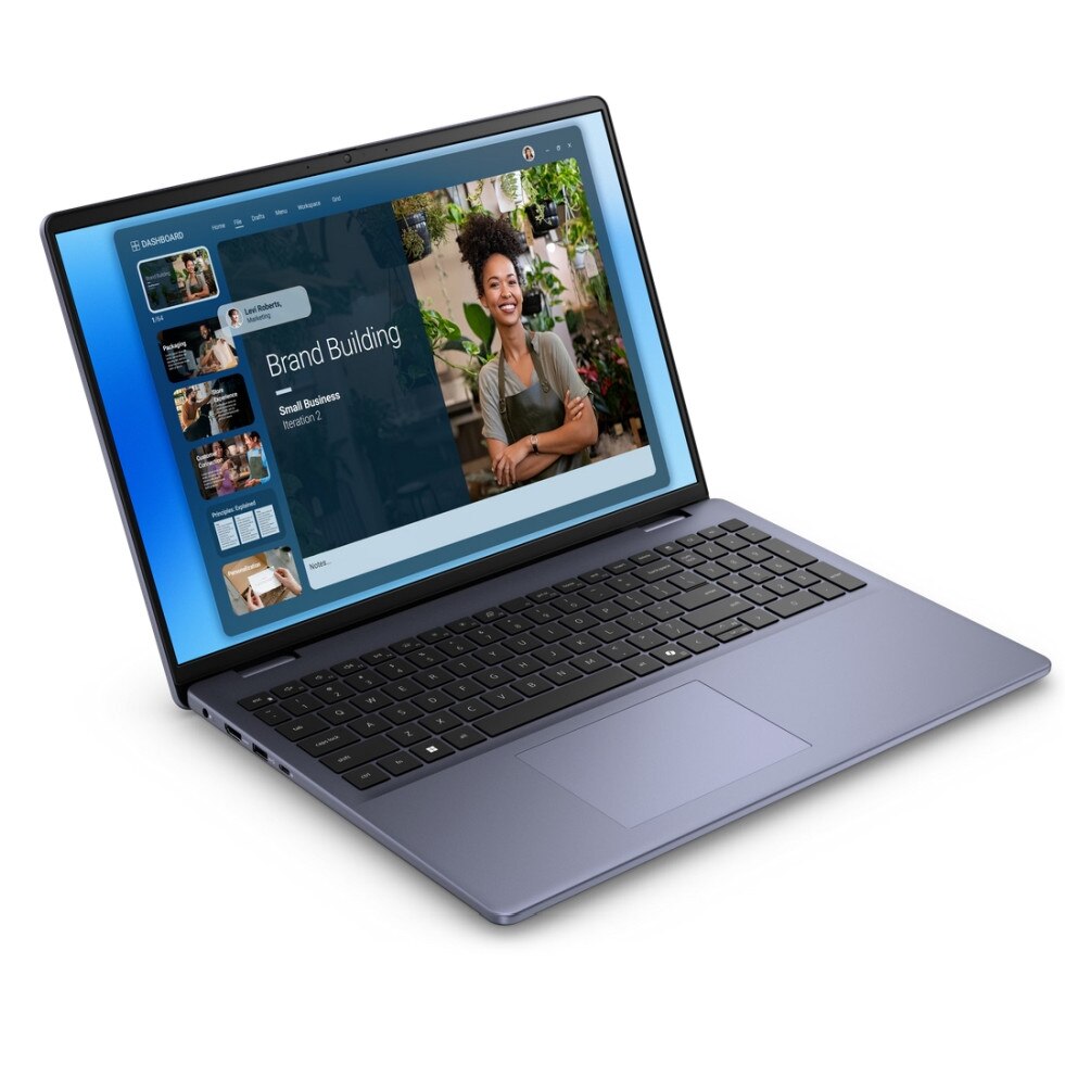 Laptop Dell 16 DC16251, DC16251.RPLU-R.004.UBU, 16", Intel Core 5 120U (10-core), Intel Iris Xe Graphics, 16GB 5200MHz (2x8GB) DDR5, Albastru