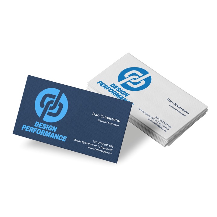 Set de carti de vizita colorate, 90x50mm, 300 buc, carton mat satinat