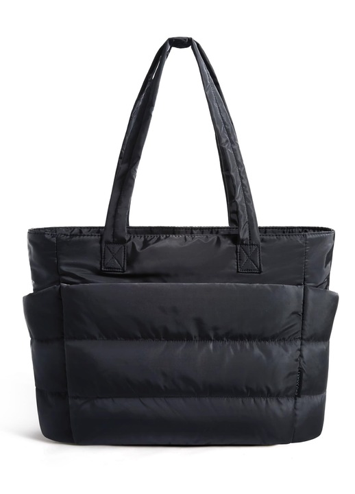 AMRTI válltáska, fekete, nylon, 3 rekeszes, 35x16x25cm