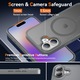 Husa de protectie pentru iPhone 17, Omelivon, MagSafe, Incarcare Wireless, Antisoc, Margini Ridicate pentru Protectia Ecranului si a Camerelor, Gri inchis