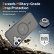 Husa de protectie pentru iPhone 17, Omelivon, MagSafe, Incarcare Wireless, Antisoc, Margini Ridicate pentru Protectia Ecranului si a Camerelor, Gri inchis