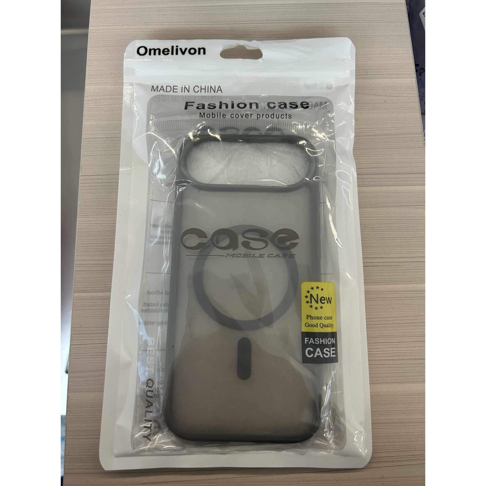 Husa de protectie pentru iPhone 17 Air, Omelivon, MagSafe, Incarcare Wireless, Antisoc, Margini Ridicate pentru Protectia Ecranului si a Camerelor, Gri inchis