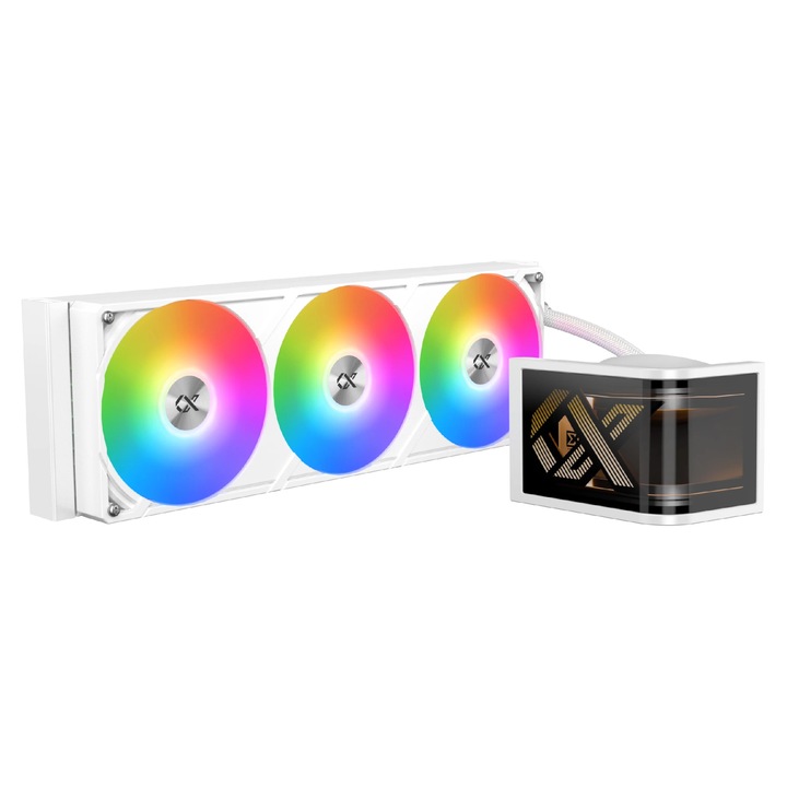 Охладител за процесор Xigmatek водно охлаждане Water Cooling Connect Ultra 360 Arctic - 6.8 inch Curve AMOLED Display EN48388