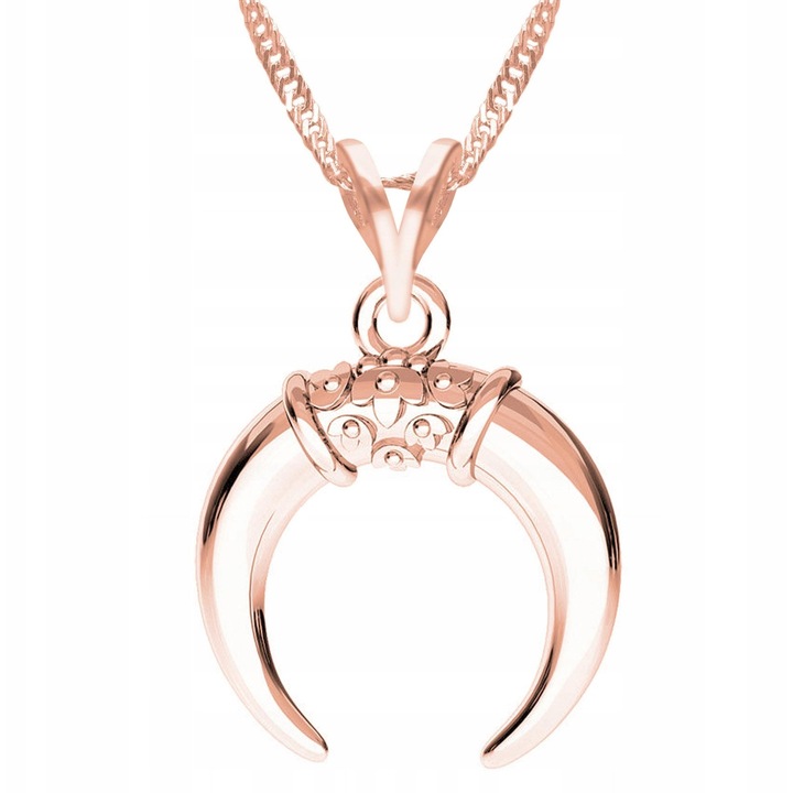 Colier luna, Larezo, Argint, Placat cu aur