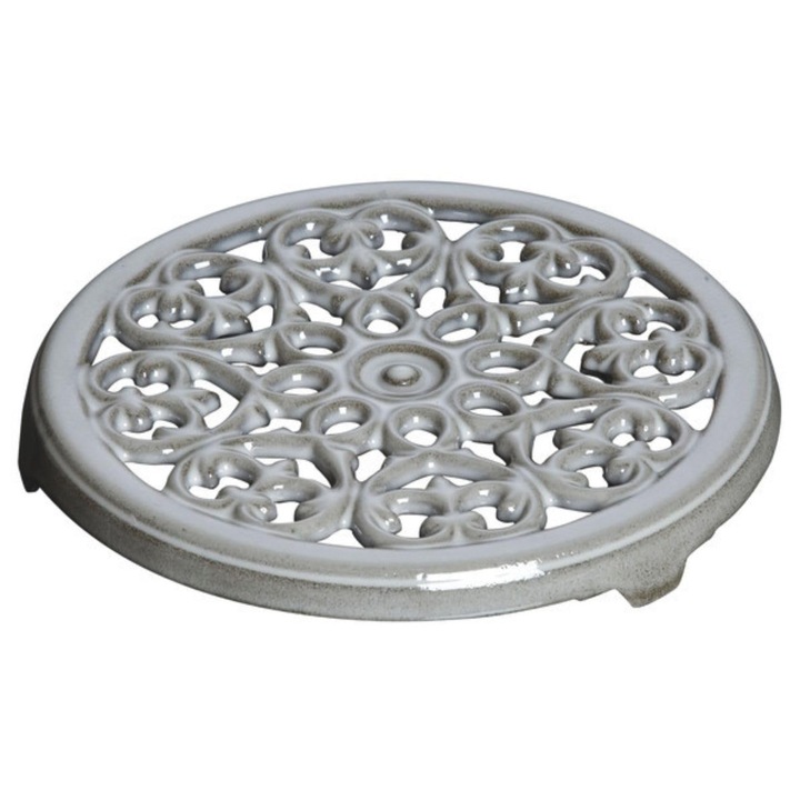 Staub Lily edényalátét, 23cm, öntöttvas, grafit szürke