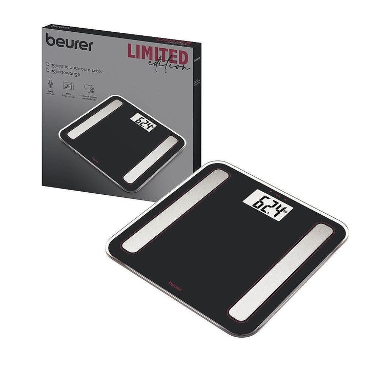Beurer BF 183 LE 2025 – Умен кантар за телесен състав, измерване на тегло, BMI и фитнес показатели с Bluetooth