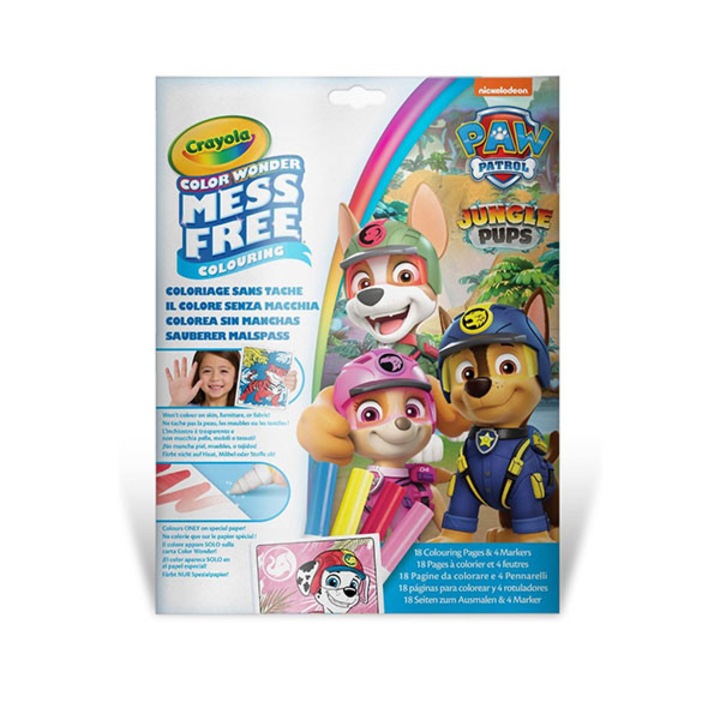 Книжка за оцветяване, Crayola, Paw Patrol с 4 маркера