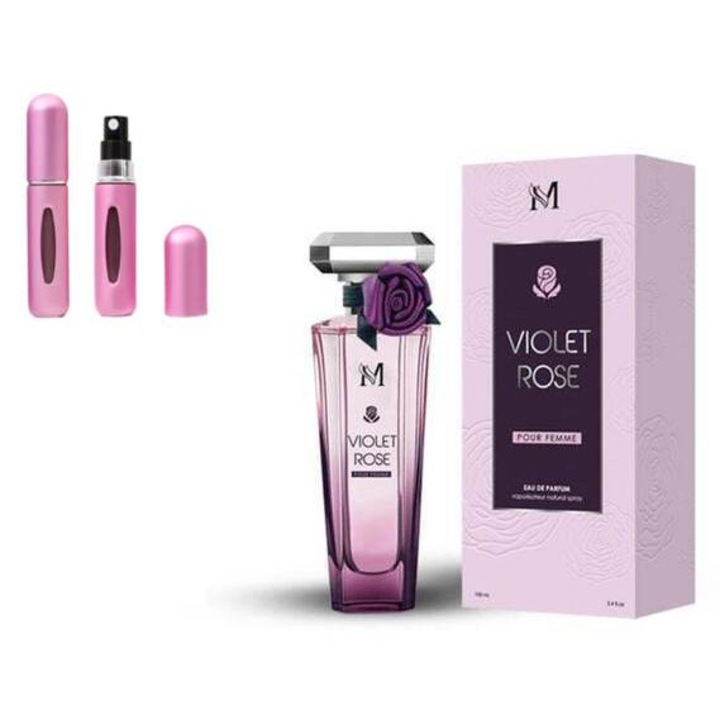 Ibolyarózsa Eau de Parfum + újratölthető parfümszóró