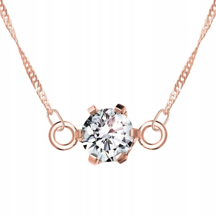 Colier Larezo, argint 925, placat cu aur roz