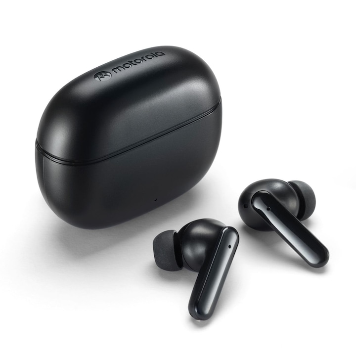 Motorola Moto Buds 125 vezeték nélküli fülhallgató, vízálló, fekete, fülbe helyezhető