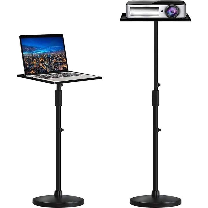Регулируема подова стойка 80-150 см за проектор, микрофон, уеб камера, GoPro, подвижна тава