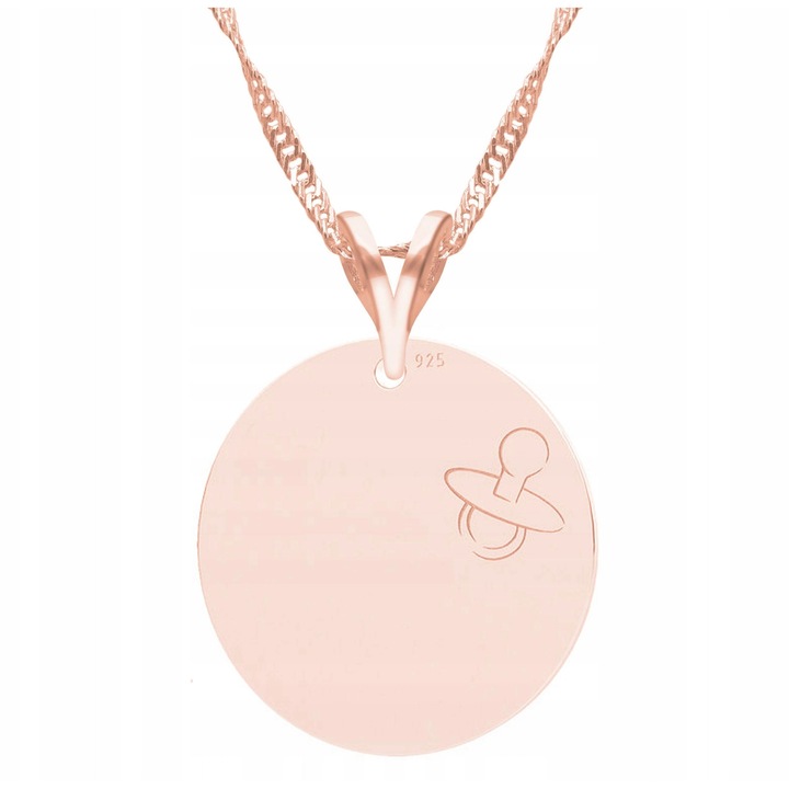 Colier, Larezo, argint 925, placat cu aur roz, 47cm + 3cm