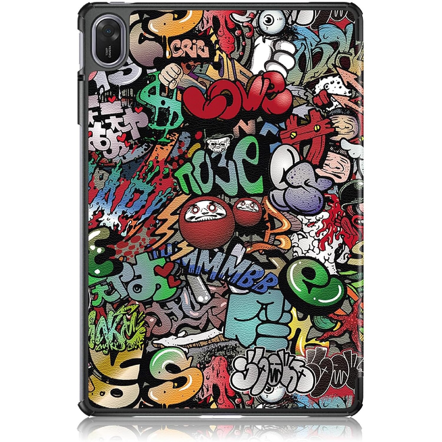 Husa pentru Huawei MatePad 11.5 (2025) tip stand functie sleep/wake-up si inchidere magnetica, protectie 360 - Graffiti