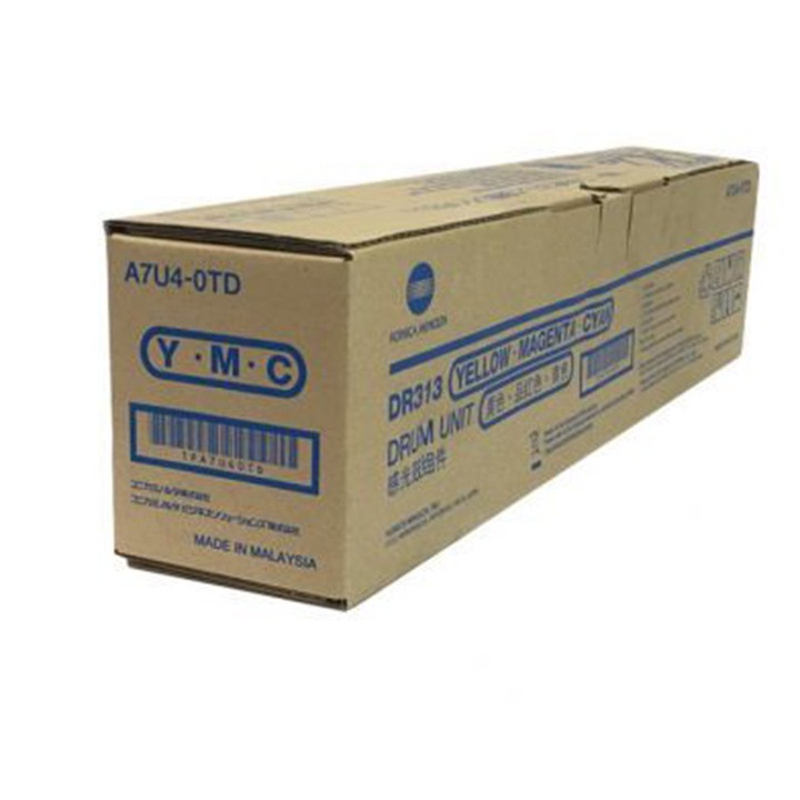 Барабанен модул Оригинален, Konica Minolta, Konica Minolta OEM DR-313 CMY Барабанен модул, 75 K страници, Многоцветен, Съвместим с MINOLTA BIZHUB C258, C308, C368