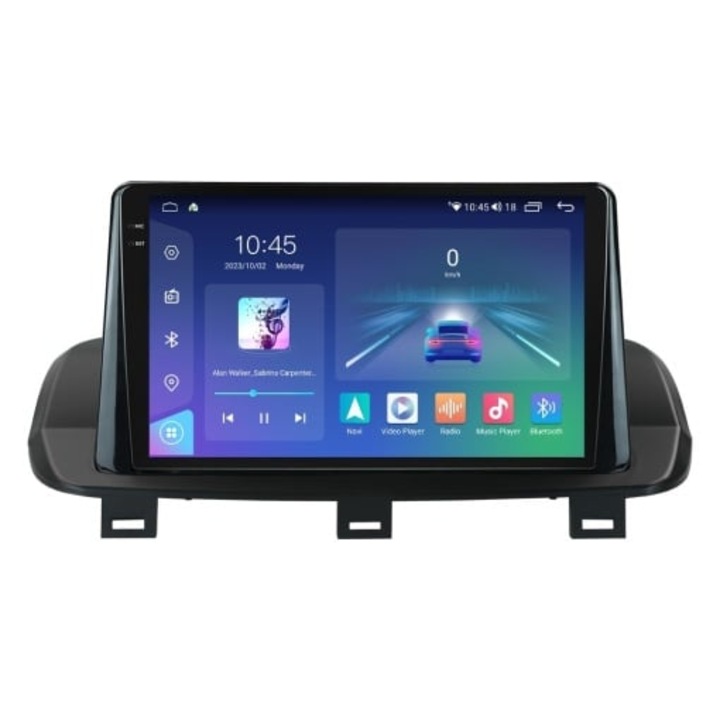 Navigatie Nissan Qashqai 2021 - 2024 Rezolutie 2K, Display QLED 9.5 inch, 4GB RAM si 64GB ROM, Android, Procesor Octacore, Slot sim 4G, Sunet DSP, Wireless Carplay si Android Auto, Camera Marsa