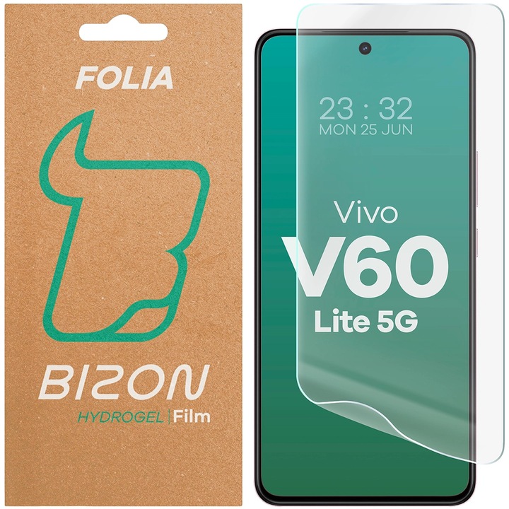 Защитно фолио за протектор на екрана Bizon Glass Hydrogel Front за Vivo V60 Lite 5G