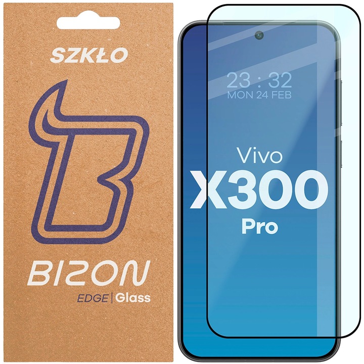 Стъклен протектор Bizon Glass Edge 2 за Vivo X300 Pro