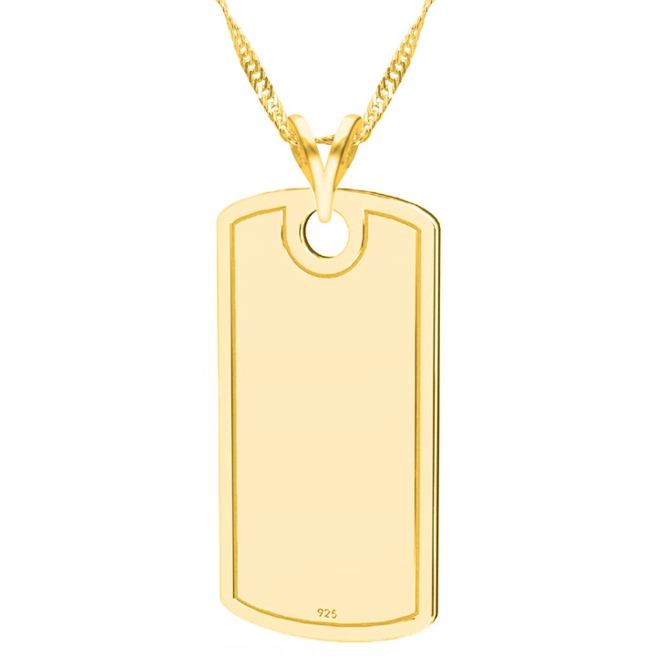 Colier, Larezo, medalion, auriu, argint 925