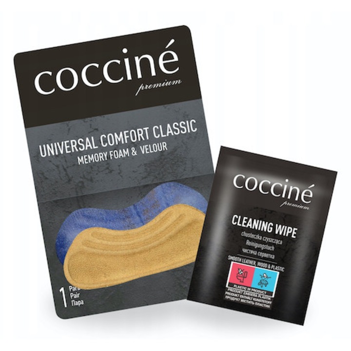 Set 2 in 1, Tocuri de pantofi clasici Confort cu servetele din piele, Coccine