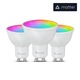 Set 3 becuri smart Nanoleaf Essentials Matter, RGB, Control vocal / aplicatie, 5W, 300 lm, Interval temperatura culoare 2700-6500K, E27, WiFi, Alb